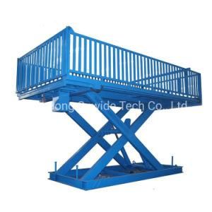Safety-Gharantee Hydraulic Scissor Elevator for Goods Lifting Vertical Scissor Lift Table Loading Cargo Lift