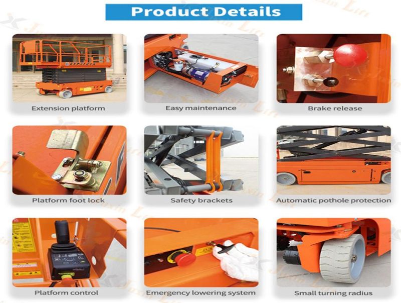 Scissor Lift Table Laod From 230kg-450kg Electric Lift Table with CE ISO Certification