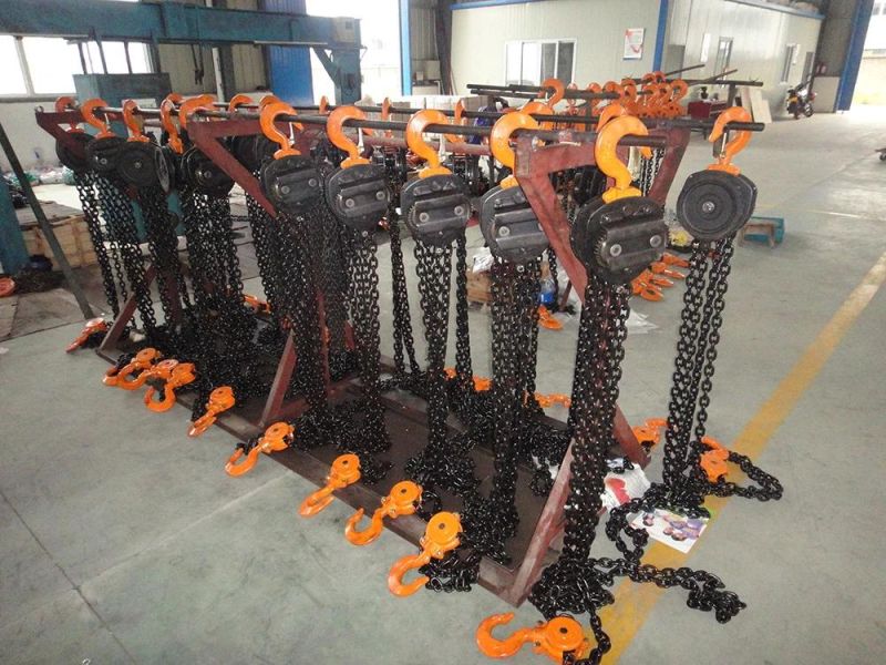 1t to 100t Kawasaki Brand Europen Type Manual Chain Hoist and Hand Chain Pulley Block