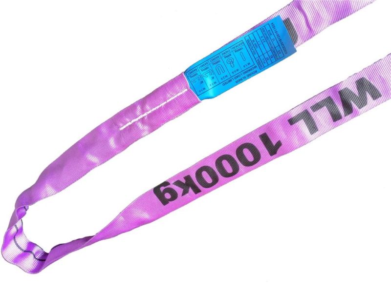 1 Ton Purple Polyester Endless Type Round Sling