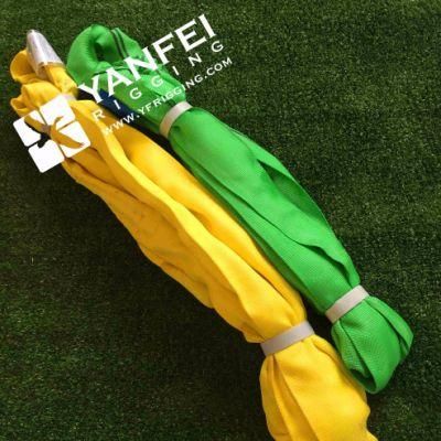 2ton Green Polyester Endless Round Sling