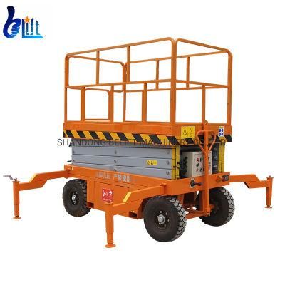 Loading 500kg-2000kg Semi Electric Hydraulic Mobile Lift for Sale