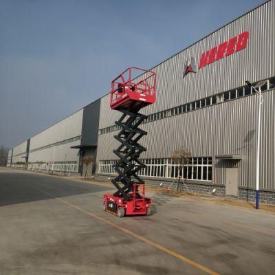 14m Working Height Electric Mobile Hydraulic Scissor Lift Table