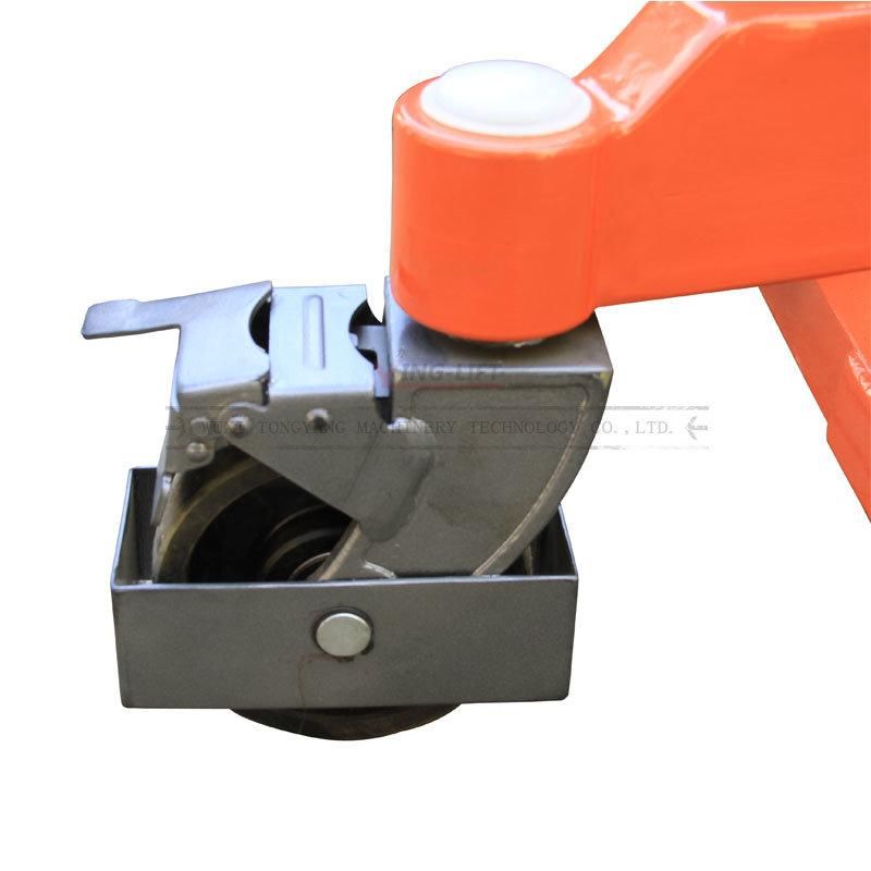 Hydraulic Hand Pallet Forklift Materila Stacker with Adjustable Forks 1000kg Capacity 1500mm Lifting Height