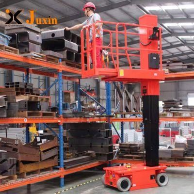 Hydraulic Vertical Single Mast Man Lift Electric Self-Propelled Order Picker