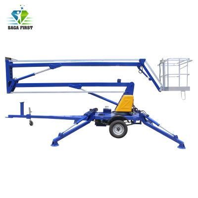8-16m Towable Diesel Engine Trailer Spider Boom Lift for Sale