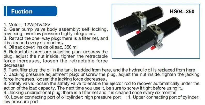 HS04-350 Type Micro Hydraulic System Micro Hydraulic Station Small Hydraulic Station Power Unit