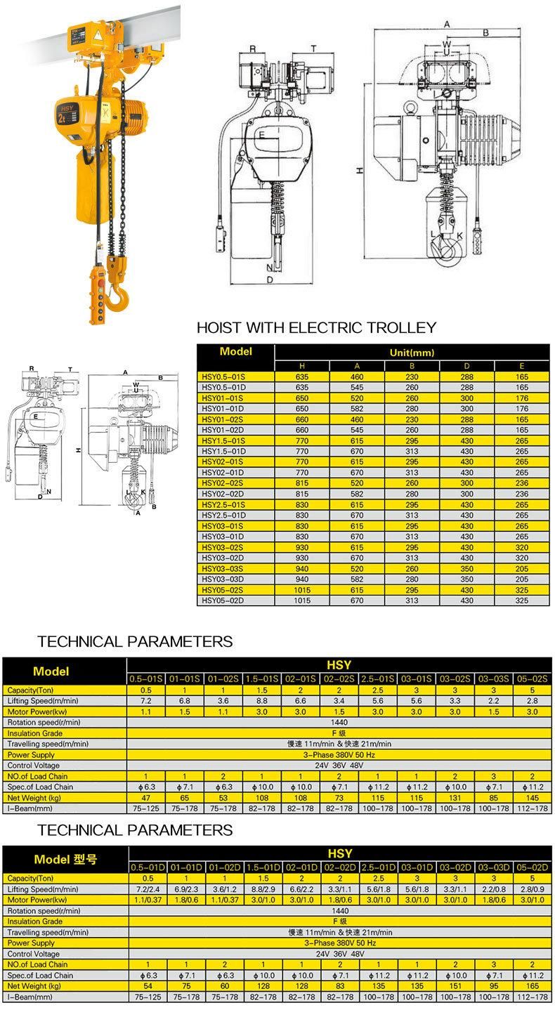 Remote Electric Chain Hoist 2 Ton