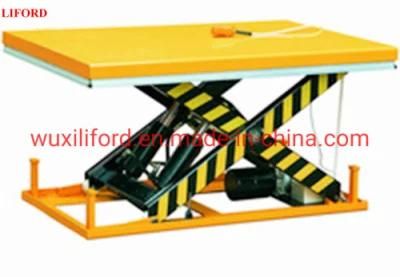 1t 2t 4t Vertical Stationary Scissor Freight Lift Table Hw4001