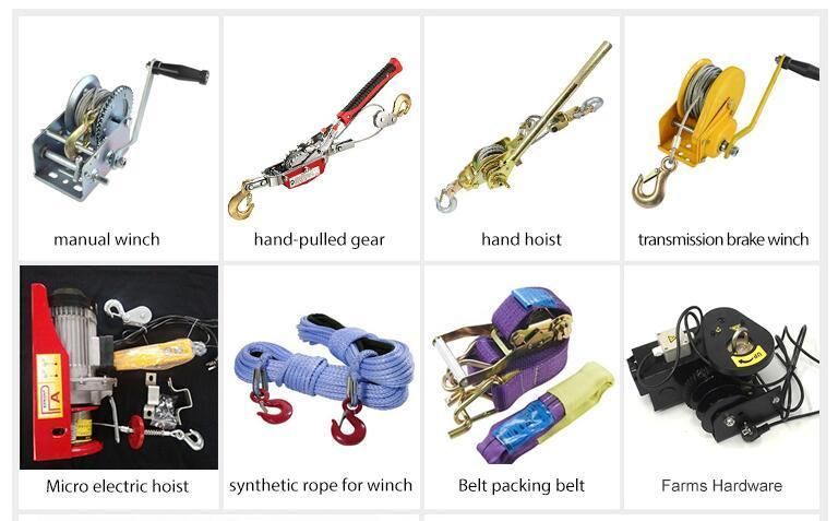 1000lbs Portable Steel Cable Manual Hand Winch by Ce Certificate