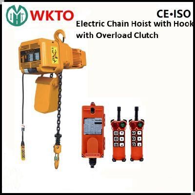 Mhtool 2t Electric Chain Hoist with Overload Slipping Clutch for Crane Lifting Equipment by Ce Certificate