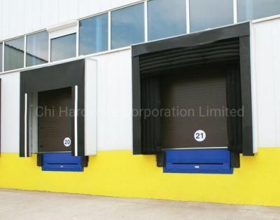 Automatic Stationary Fixed Hydraulic Dock Leveller and Dock Shelter for Warehouse Loading Platforms