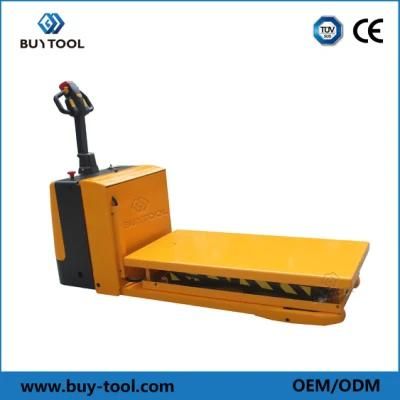 Full Electric Scissor Lift Pallet Truck with Lift Platform