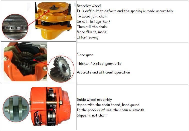 Manual Chain Block Forging Tools and Equipment Ratchet Pulley