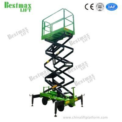 Load Capacity 1000kg 6m Platform Height Mobile Aerial Work Platform