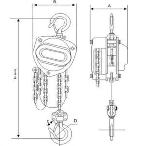 1t Manual Chain Hoist