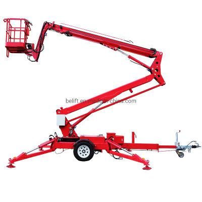 200kg 16m Cherry Picker Electric Diesel Power Trailer Monted Boom Lift