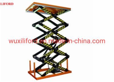 800kg Stationary Four Scissor Lift Platform Lift Table Hf800