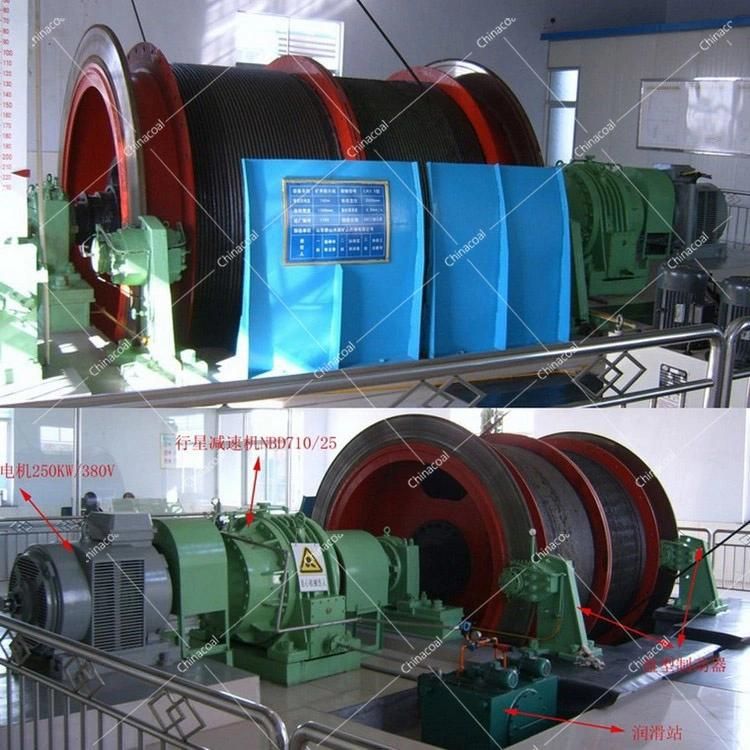Multi-Rope Friction Mine Hoist Winch for Mine Lifting Materials