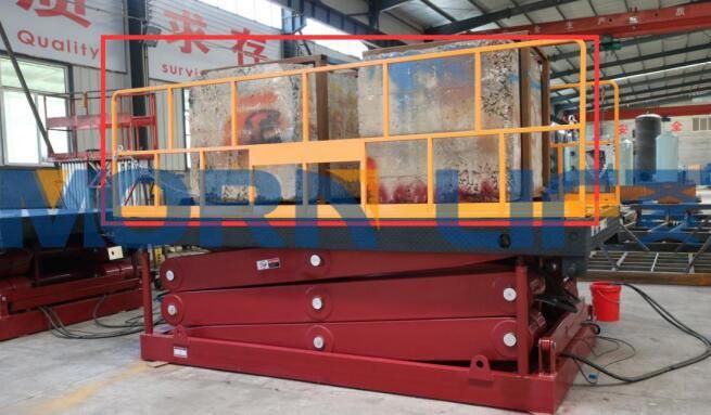 1m 2m 3m Hydraulic Cargo Car Scissor Lift Table Handling Equipment with CE