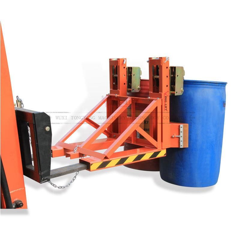 Dg1000e Double Gator Grip Heavy Duty Forklift Mounted Drum Grab with Rubber Belt