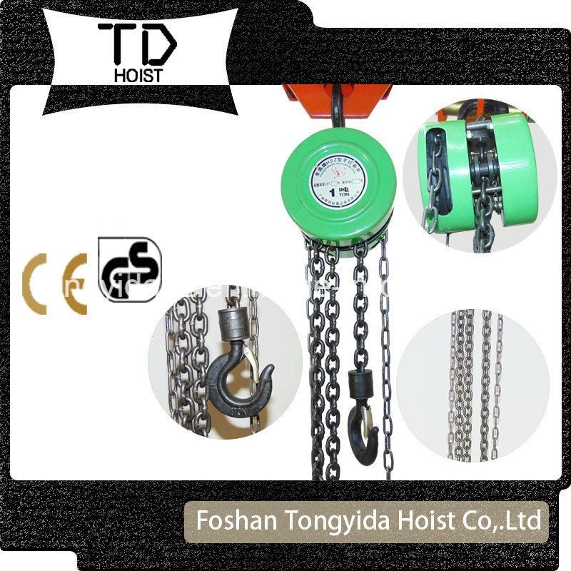 High Quality 1ton 2ton 3ton Hsz Type of Chain Block Chain Lever Hoist