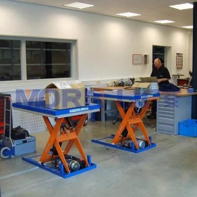 Epoxy Paint 12 Months Cargo Platform Fixed Scissor Lift Table