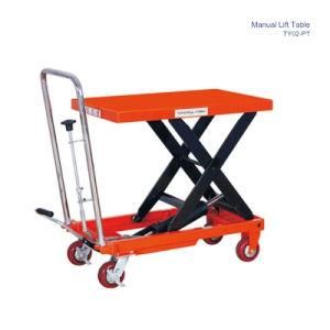 Hydraulic Mobile Manual Scissors Lifting Platform / Lift Table / Truck