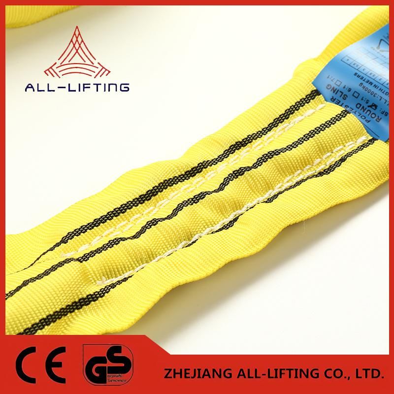 3t Crane Lifting Belt Polyester Round Sling