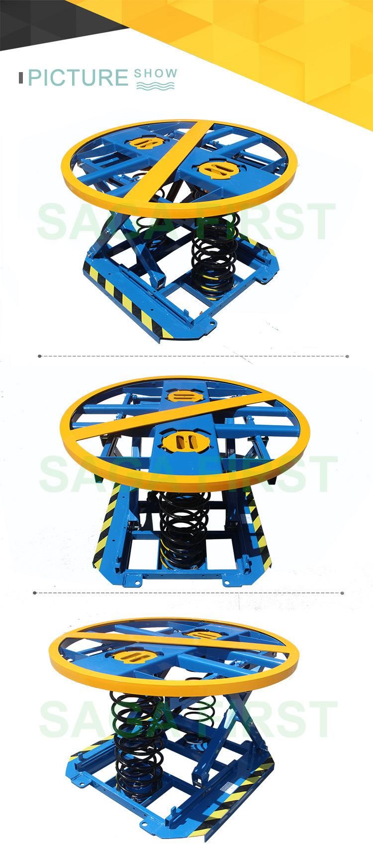 Sagafirst Ce Approved Mini Stationary Scissor Electric Spring Lift Table