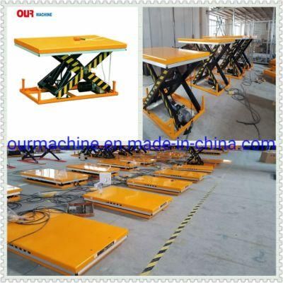 2000kg AC Powered Fixed Electric Hydraulic Scissor Lift Table Hw2001