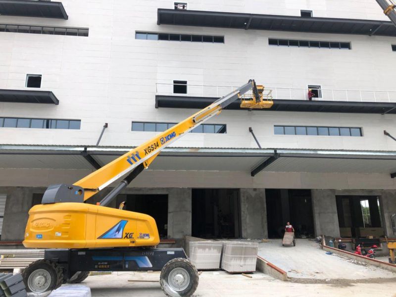 XCMG Manlift Boom Lift Xgs34 Construction Aerial Work Platform China 34m Electric Telescopic Boom Man Lift