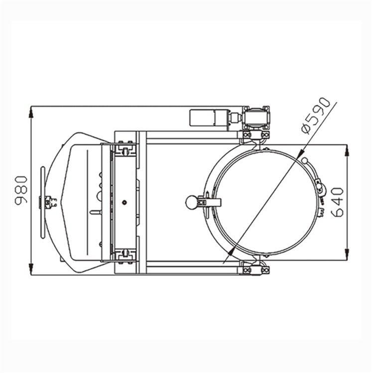High Quality Hydraulic Power Unit 2300mm Lifting Height Drum Rotator with Two Stages