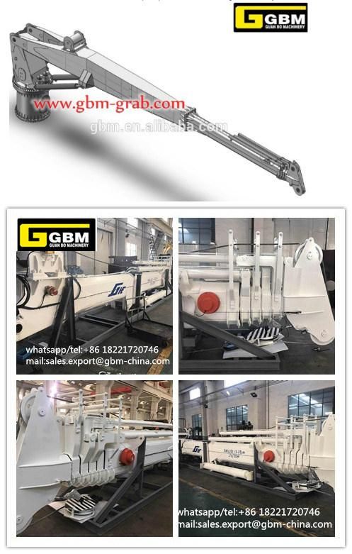 0.85t31m Hydraulic Telescopic Boom Pedestal Kunckle Offshore Ship Marine Crane