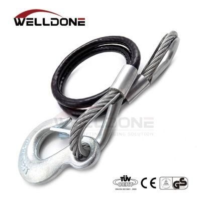 High Breaking Force Stainless Steel Tow Wire Rope Sling with Clevin Sling Latch Hook