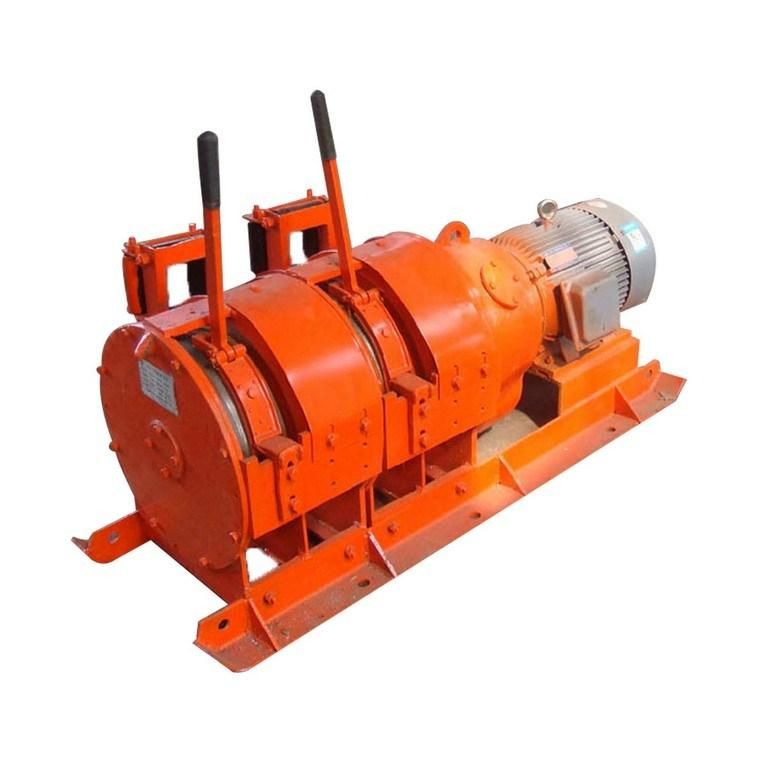 Double Drum Electric Slusher Winch with Scraper Bucket
