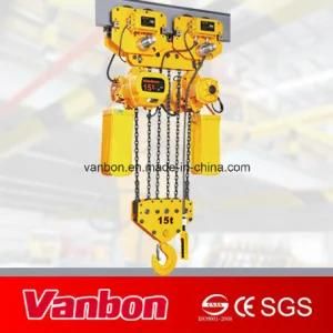 Chain Electric Hoist, 15t Double Speed Lifting Electric Chain Hoist