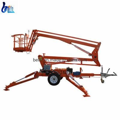 200kg 10m-20m Hydraulic Aerial Cosntruction Work Platform Trailer Boom Lift