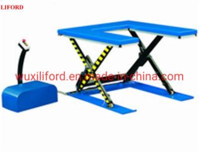 U-Shape Electric Hydraulic Lift Table, Electric Low Profile Lift Table