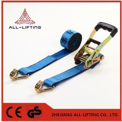 Customized Double J Hook Ratchet Tie-Down Strap 8m X 50mm
