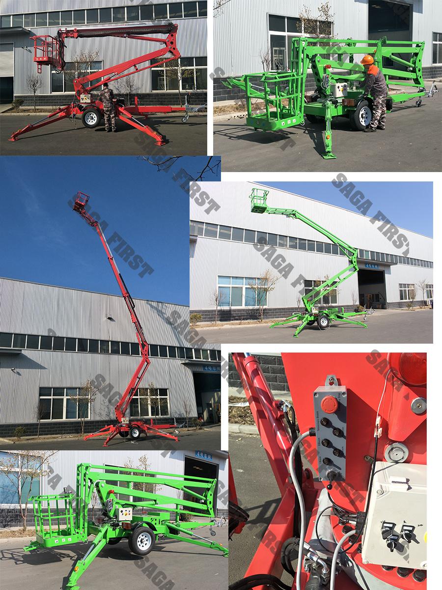 12m High Lift Aerial Platform Bucket Lift for Maintenance Work