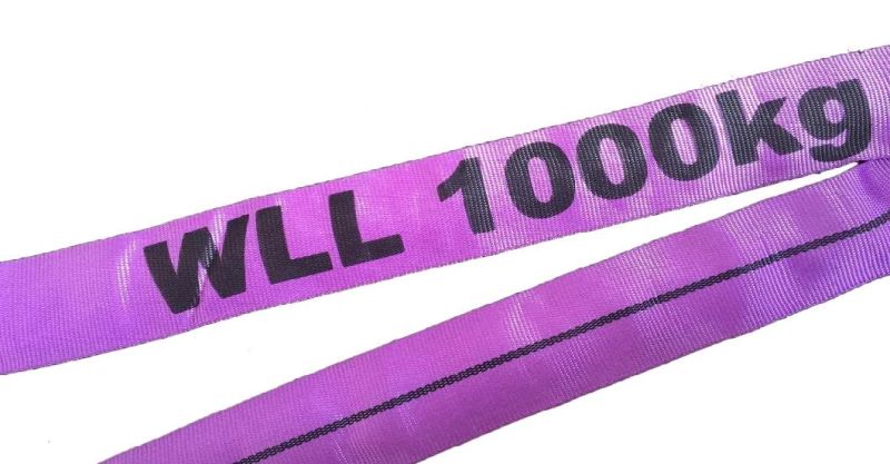 1 Ton Purple Polyester Endless Type Round Sling