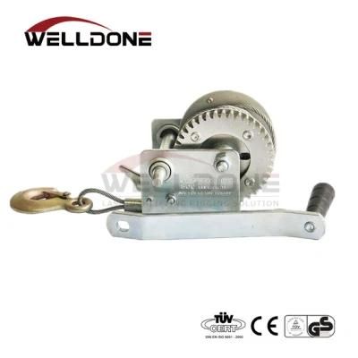 800lbs Small Hand Winch Portable Boat Trailer Manual Cable Winch Hand Winch Cable Puller