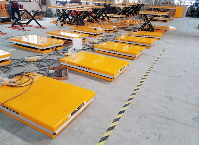 Stationary Electric Hydraulic Double Scissor Lift Table Material Lifting Platform