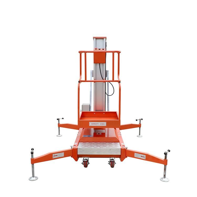 Niuli High Quality Single Mast Man Lift Table Aerial Work Platform Portable Man Lift