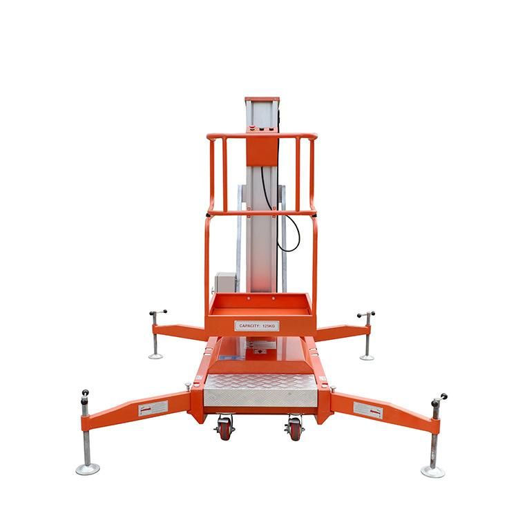 Niuli High Quality Single Mast Man Lift Table Aerial Work Platform Portable Man Lift