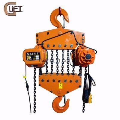 20 Tons Heavy Duty High Quality Electric Chain Hoist Giant Lift Chain Block (HHBD-I-20)