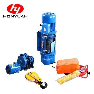 2 Ton 5 Ton 10 Ton CD1 MD Single Double Speed Winch Electric Wire Rope Hoist for Overhead Crane Lifting Goods