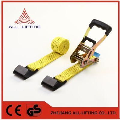 2&quot; 5t Flat Hooks Lashing System Ratchet Tie Down Strap