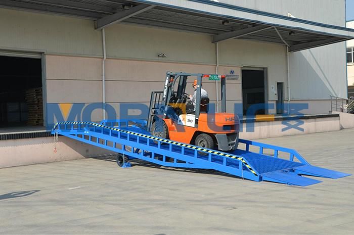 10t Steel Truck Yard Ramps for Container Loading in Warehouse